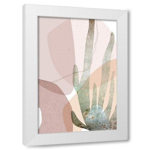 Dusty Desert Collage 2 White Modern Wood Framed Art Print by Urban Epiphany