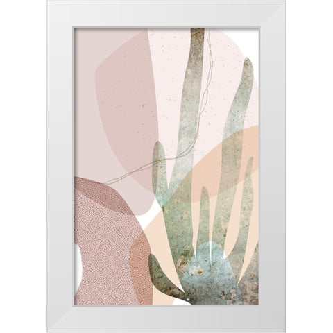 Dusty Desert Collage 2 White Modern Wood Framed Art Print by Urban Epiphany