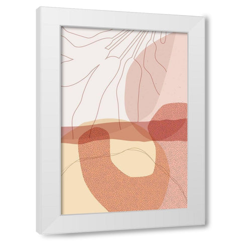 Dusty Desert Rocks 5 White Modern Wood Framed Art Print by Urban Epiphany