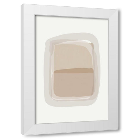 Simple White Modern Wood Framed Art Print by Urban Epiphany