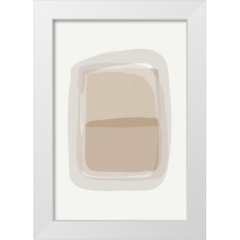 Simple White Modern Wood Framed Art Print by Urban Epiphany