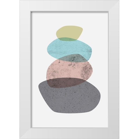 Iconic Mid Century 4 White Modern Wood Framed Art Print by Urban Epiphany