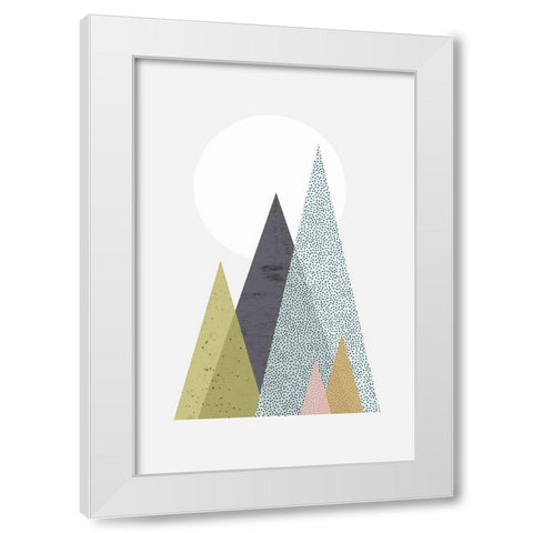 Iconic Mid Century 6 White Modern Wood Framed Art Print by Urban Epiphany