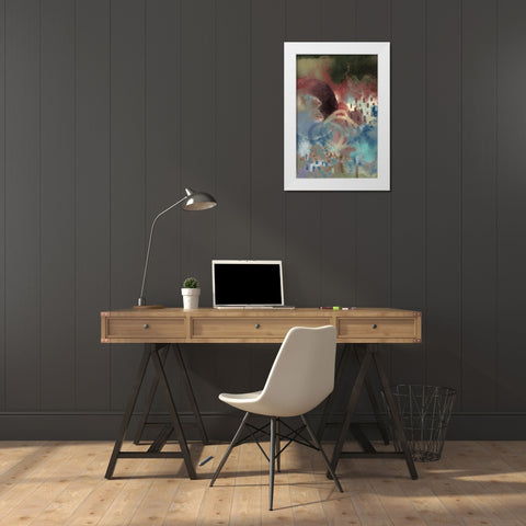 Earthy Feels White Modern Wood Framed Art Print by Urban Epiphany