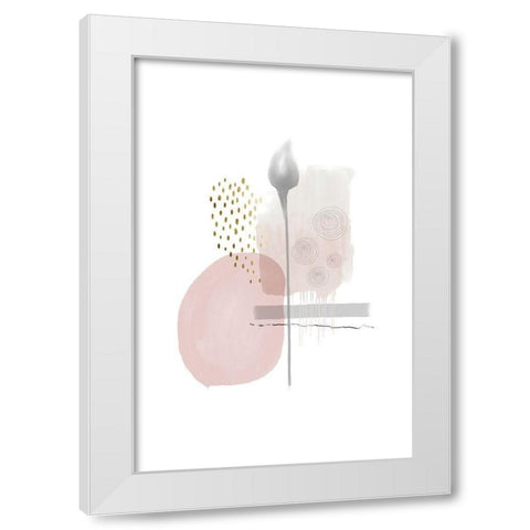 Mindful Moments White Modern Wood Framed Art Print by Urban Epiphany