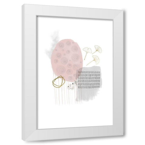Self Care White Modern Wood Framed Art Print by Urban Epiphany