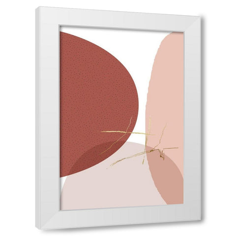 Minimalist Desert Tones 1 White Modern Wood Framed Art Print by Urban Epiphany