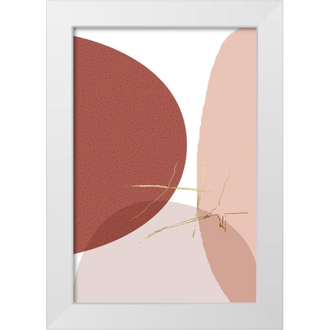 Minimalist Desert Tones 1 White Modern Wood Framed Art Print by Urban Epiphany