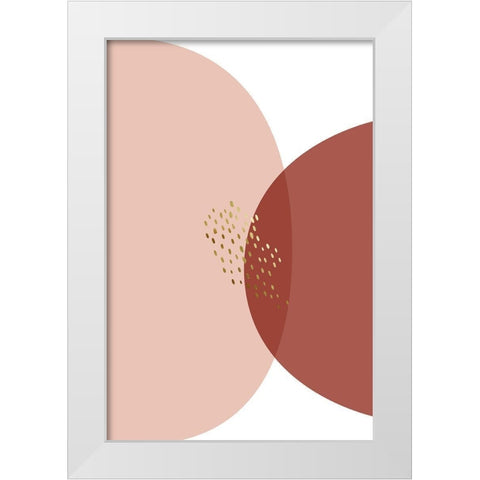 Minimalist Desert Tones 2 White Modern Wood Framed Art Print by Urban Epiphany