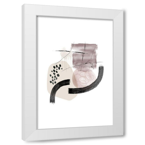 Neutral Calm 2 White Modern Wood Framed Art Print by Urban Epiphany