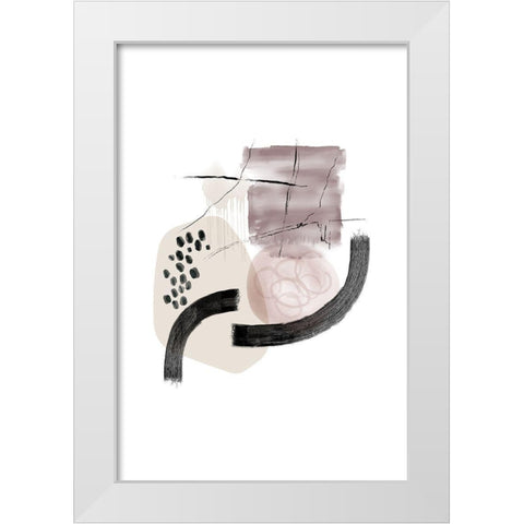 Neutral Calm 2 White Modern Wood Framed Art Print by Urban Epiphany