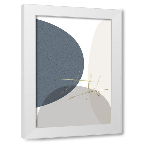 Neutral Tones 1 White Modern Wood Framed Art Print by Urban Epiphany