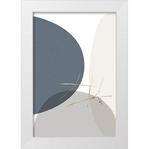 Neutral Tones 1 White Modern Wood Framed Art Print by Urban Epiphany