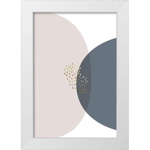 Neutral Tones 2 White Modern Wood Framed Art Print by Urban Epiphany