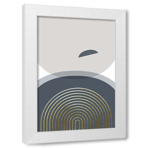 Neutral Tones 3 White Modern Wood Framed Art Print by Urban Epiphany