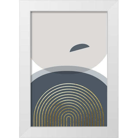 Neutral Tones 3 White Modern Wood Framed Art Print by Urban Epiphany