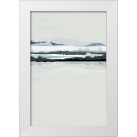 New Horizons 1 White Modern Wood Framed Art Print by Urban Epiphany