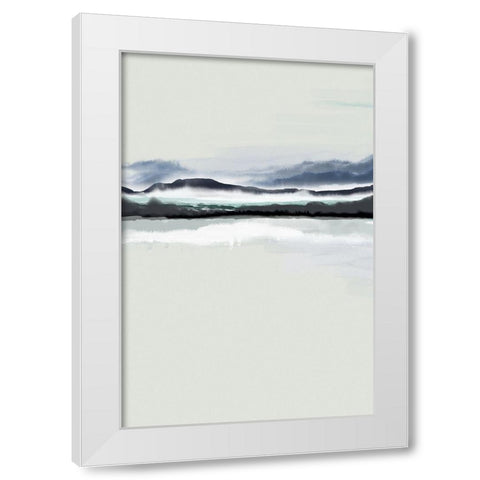 New Horizons 2 White Modern Wood Framed Art Print by Urban Epiphany