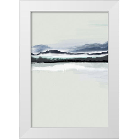 New Horizons 2 White Modern Wood Framed Art Print by Urban Epiphany