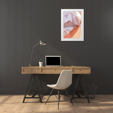 Dusty Desert 1 White Modern Wood Framed Art Print by Urban Epiphany