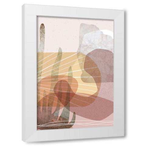 Dusty Desert 2 White Modern Wood Framed Art Print by Urban Epiphany
