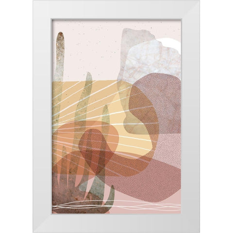 Dusty Desert 2 White Modern Wood Framed Art Print by Urban Epiphany