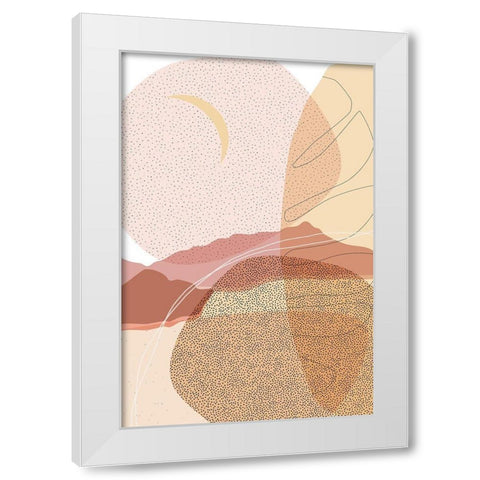 Dusty Desert 3 White Modern Wood Framed Art Print by Urban Epiphany