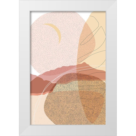 Dusty Desert 3 White Modern Wood Framed Art Print by Urban Epiphany
