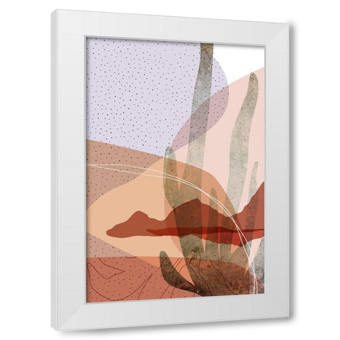 Dusty Desert 4 White Modern Wood Framed Art Print by Urban Epiphany