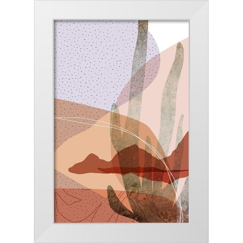 Dusty Desert 4 White Modern Wood Framed Art Print by Urban Epiphany