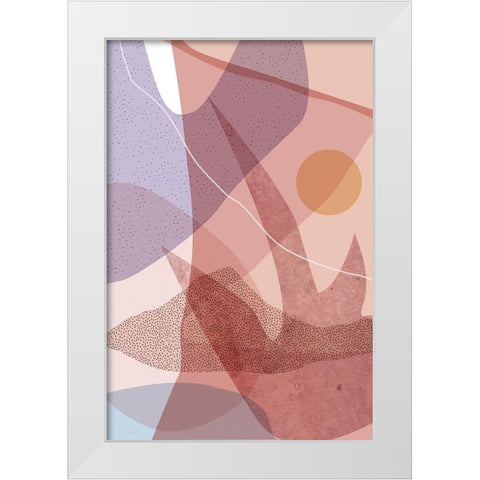 Dusty Desert 6 White Modern Wood Framed Art Print by Urban Epiphany