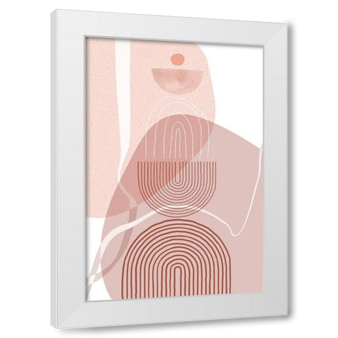 Dusty Desert 12 White Modern Wood Framed Art Print by Urban Epiphany