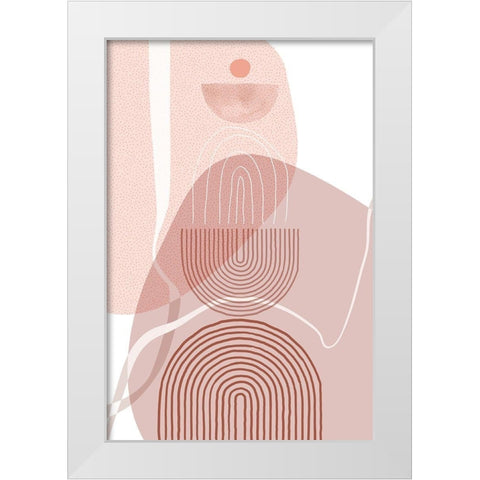 Dusty Desert 12 White Modern Wood Framed Art Print by Urban Epiphany