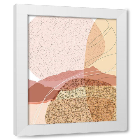Moonless Desert 1 White Modern Wood Framed Art Print by Urban Epiphany