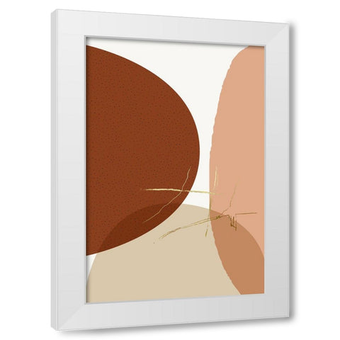 Mid Century Boho Minimalist 1 White Modern Wood Framed Art Print by Urban Epiphany