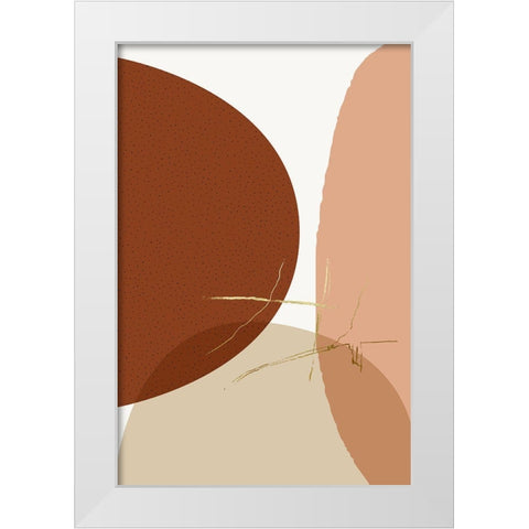 Mid Century Boho Minimalist 1 White Modern Wood Framed Art Print by Urban Epiphany