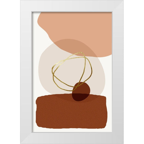 Mid Century Boho Minimalist 4 White Modern Wood Framed Art Print by Urban Epiphany