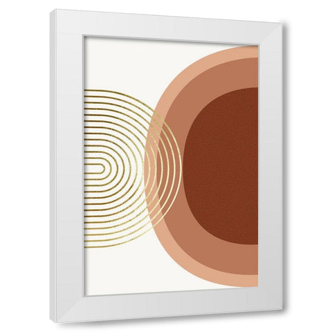 Mid Century Boho Minimalist 6 White Modern Wood Framed Art Print by Urban Epiphany