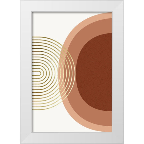 Mid Century Boho Minimalist 6 White Modern Wood Framed Art Print by Urban Epiphany