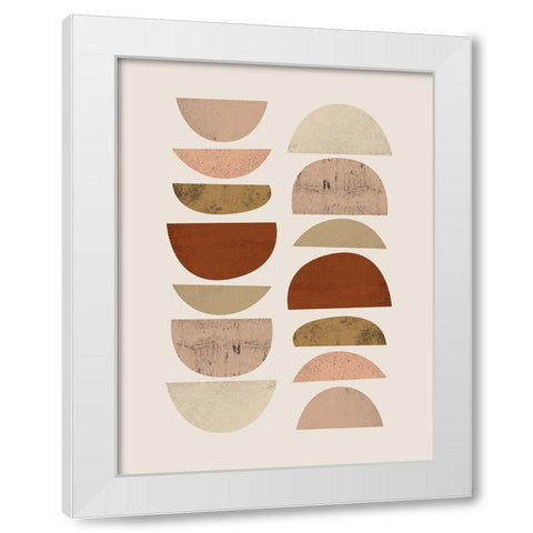 Mid Century Boho 2 White Modern Wood Framed Art Print by Urban Epiphany