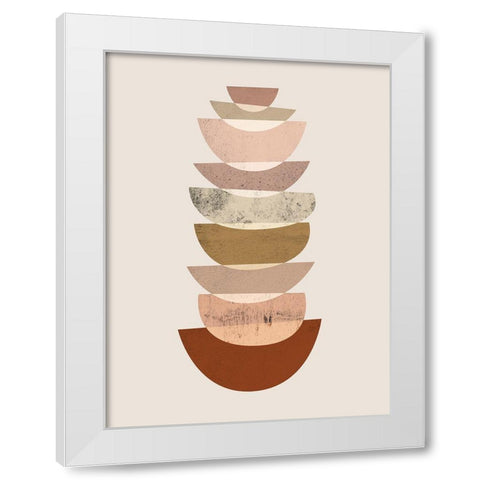 Mid Century Boho 3 White Modern Wood Framed Art Print by Urban Epiphany
