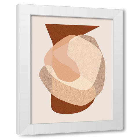 Mid Century Boho 5 White Modern Wood Framed Art Print by Urban Epiphany