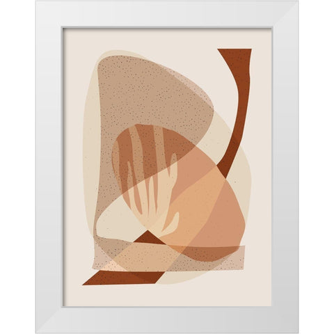Mid Century Boho 6 White Modern Wood Framed Art Print by Urban Epiphany