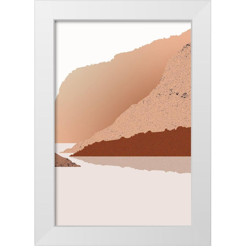 Boho Reflection 2 White Modern Wood Framed Art Print by Urban Epiphany