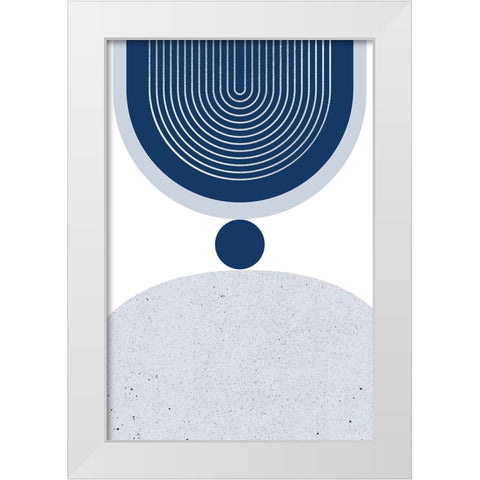 Mid Century Elegance 1 White Modern Wood Framed Art Print by Urban Epiphany