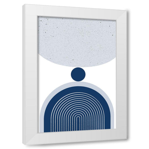 Mid Century Elegance 3 White Modern Wood Framed Art Print by Urban Epiphany