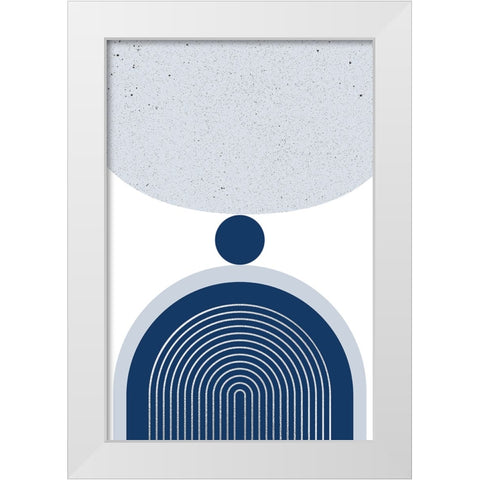 Mid Century Elegance 3 White Modern Wood Framed Art Print by Urban Epiphany