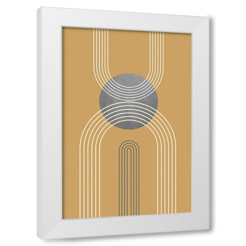Mid Century Minimalist Boho 2 White Modern Wood Framed Art Print by Urban Epiphany