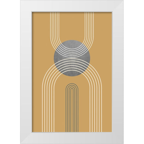 Mid Century Minimalist Boho 2 White Modern Wood Framed Art Print by Urban Epiphany
