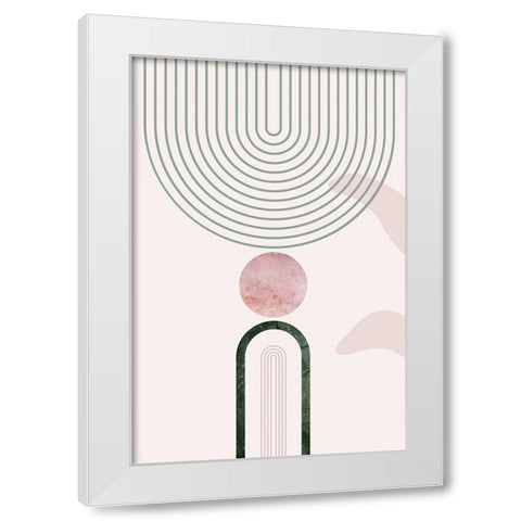 Mid Century Palm Springs 1 White Modern Wood Framed Art Print by Urban Epiphany